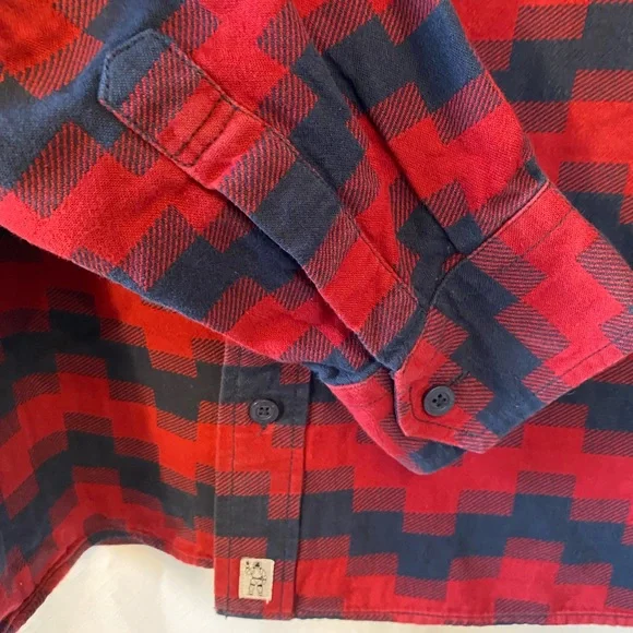 Billionaire Boys Club Luxury Streetwear 100% Cotton Flannel Digi Plaid Shirt LG - Picture 5 of 15